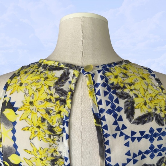 PRONTO Swing Dress sleeveless minidress shift floral print size small - Picture 6 of 8